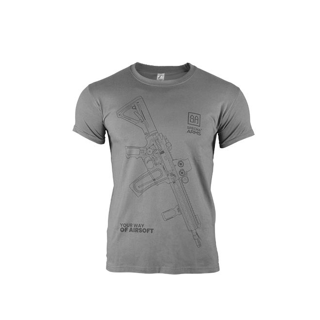 Футболка Specna Arms Your Way Of Airsoft V.1 Grey/Black Size XL