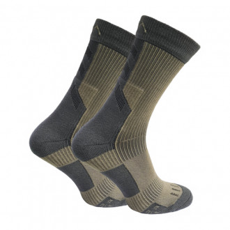 Шкарпетки компресійні демісезонні з утепленням стопи та Ахілла MidDry+ Khaki Size L