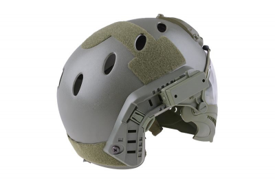 Шолом Ultimate Tactical FAST PJ Piloteer Helmet Replica Olive