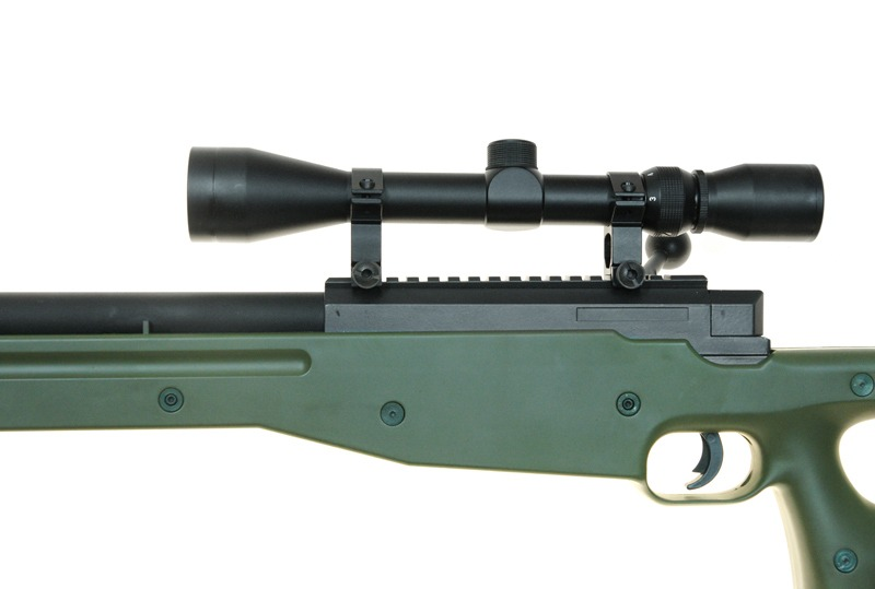 Страйкбольна снайперська гвинтівка WELL Warrior I з сошками і оптичним прицілом