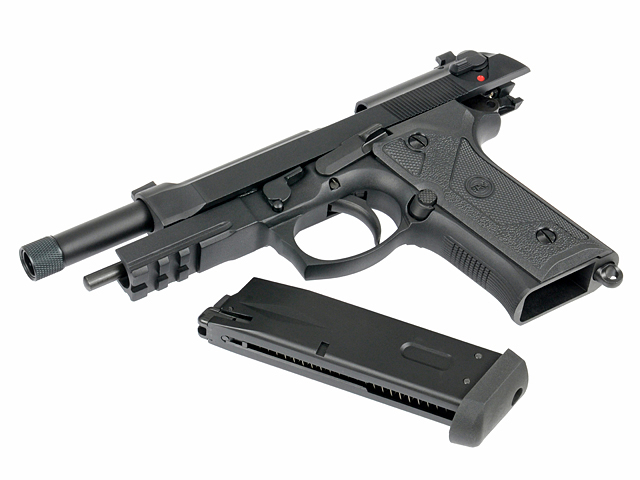 Страйкбольний пістолет SRC Beretta SR9A3 GBB CO2 Black