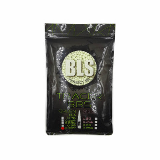 Страйкбольні кулі BLS 0.32g Traccer-BIO BBs Green 1 kg