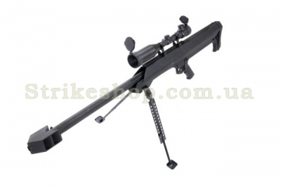 Страйкбольна снайперська гвинтівка Barrett M99  Snow Wolf Black