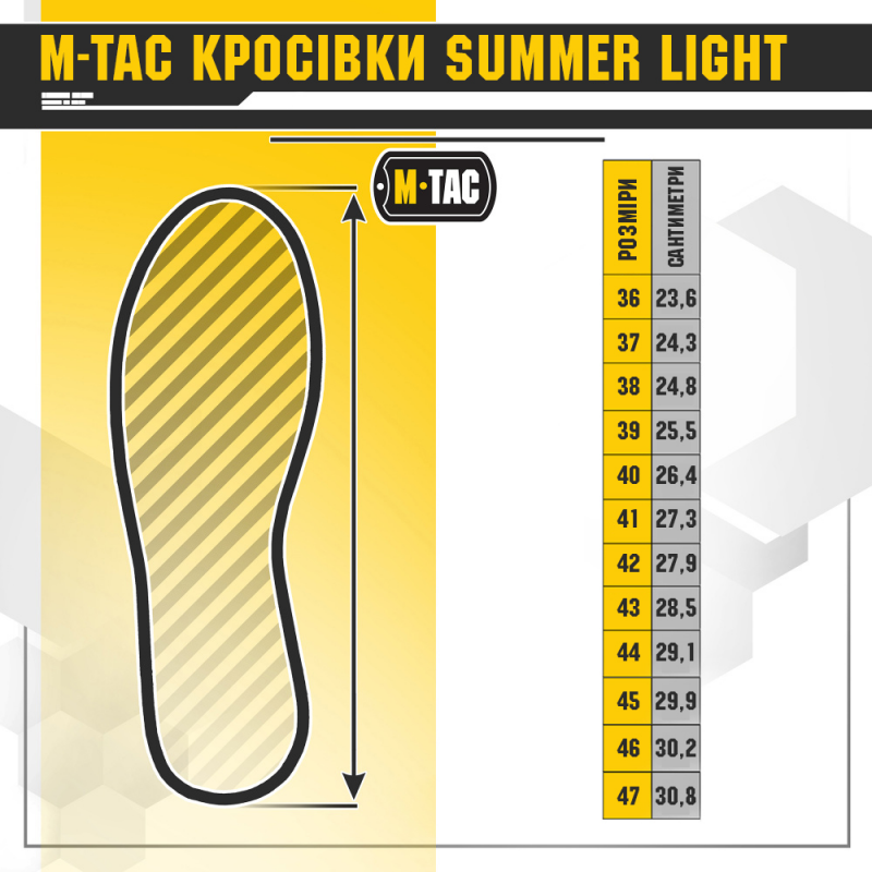 Кросівки M-TAC Summer Light Black Size 41